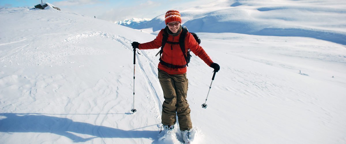 Ski mountaineering and cross-country skiing on the Lüsner Alm / South Tyrol